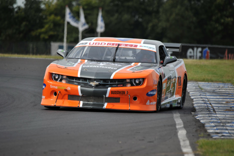 Magnussen har testet sin Camaro forud for weekendens GP Danmark på FDM Jyllandsringen.